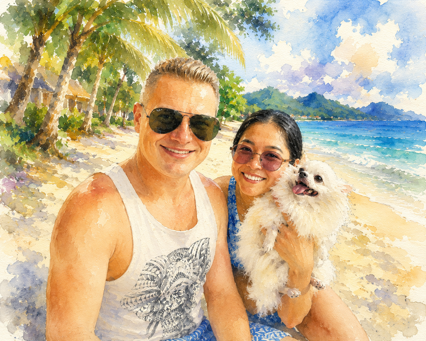 Family Koh Chang Water Color