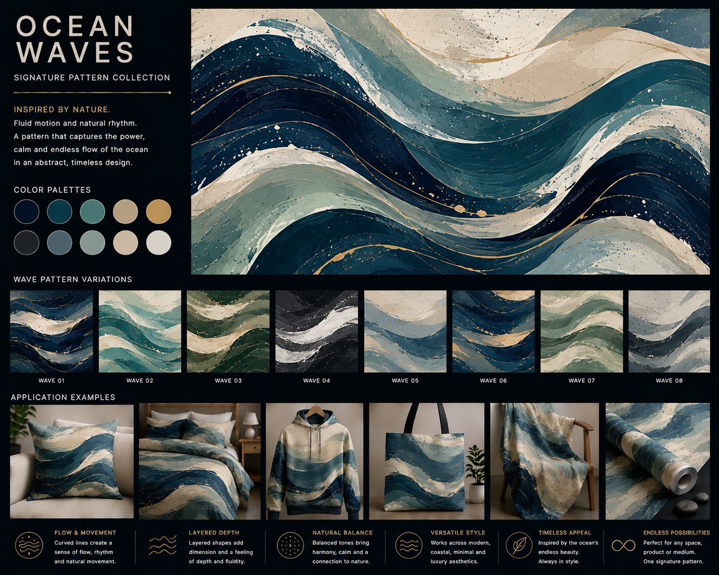 Pattern Collection Ocean Waves
