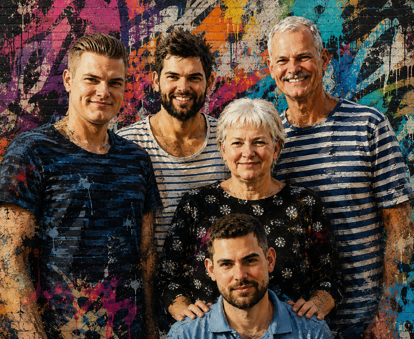 Soendergaard Family Photo Graffiti
