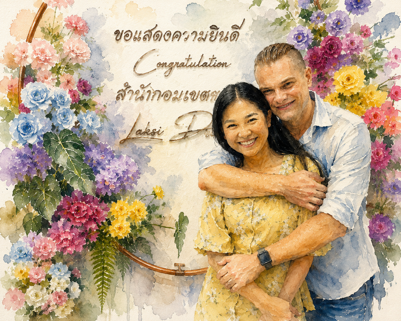 Wedding Signing Water Color