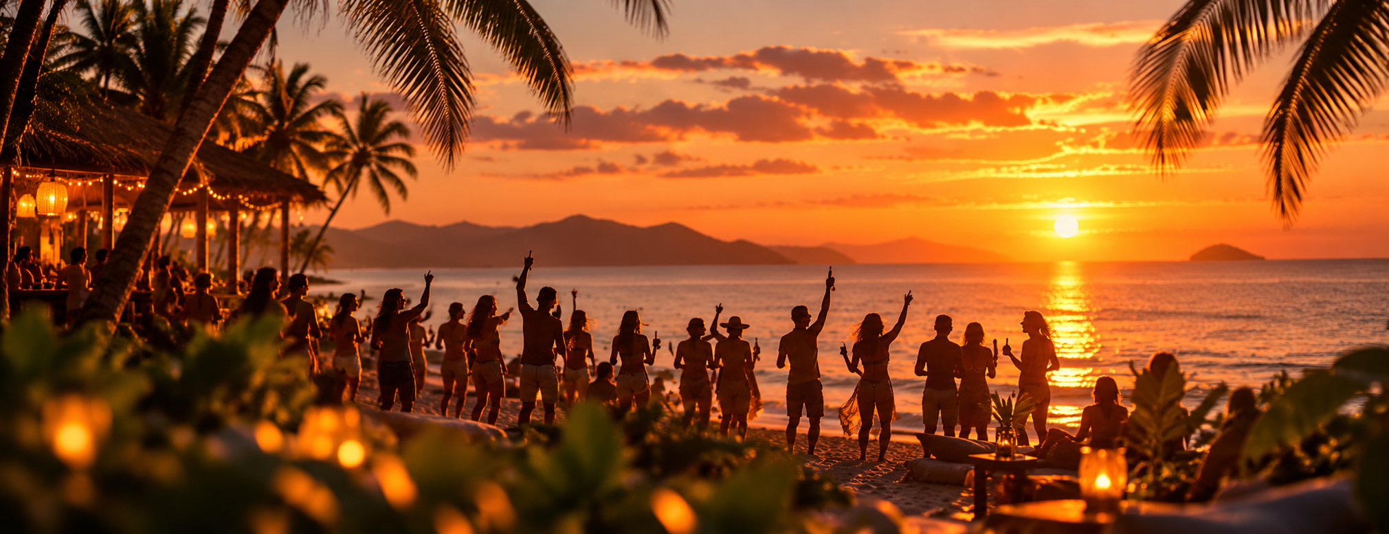 Tropical Sunset Beach Party