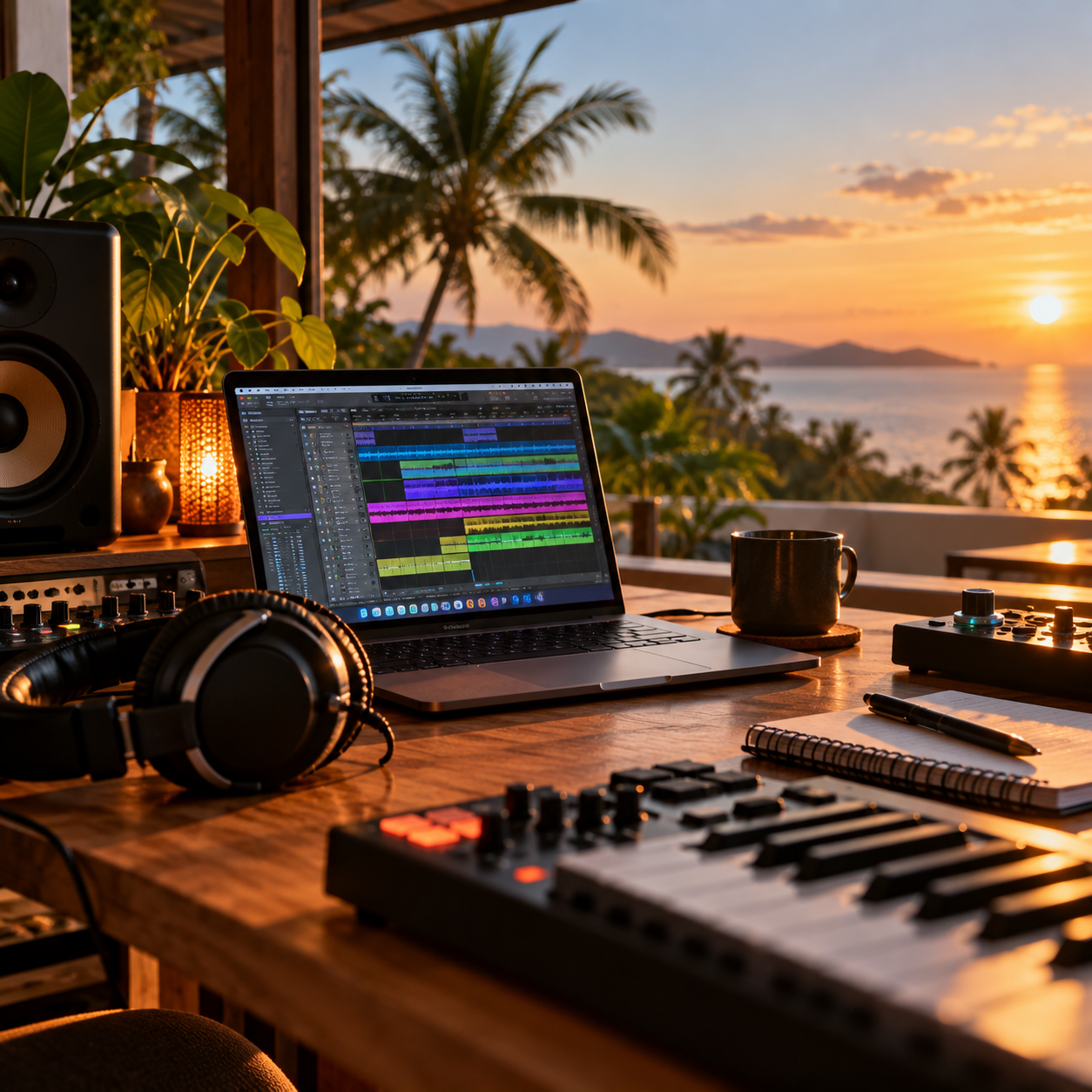 Tropical Sunset Music Studio